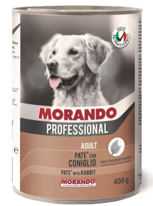 Паштет для собак Morando cane Professional Adult Dog (кролик) (400 гр)