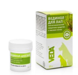 Веда Вединол для лап с маслом сосны