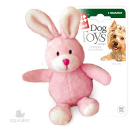 Игрушка для собак GiGwi Plush Friendz Заяц с пищалкой