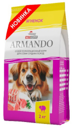 Сухой корм для собак средних пород ARMANDO Medium Adult (ягненок)