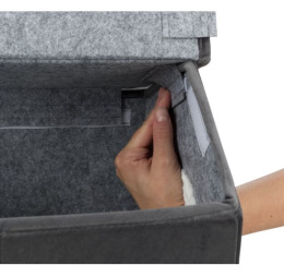 TRIXIE Домик для кошек и собак Livia (темно-серый/белый)