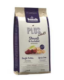 Сухой корм для собак Bosch Plus Adult (страус, картофель)