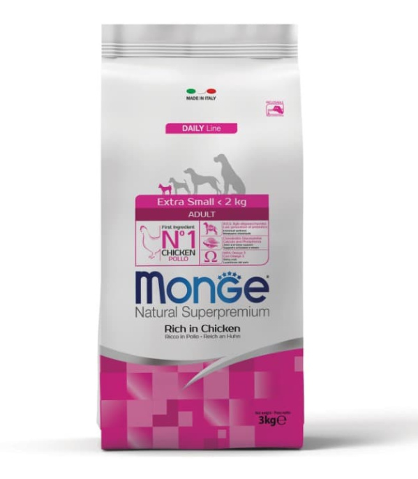 Сухой корм для собак Monge Dog Extra Small Adult (курица) (800 гр.)