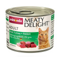 Консервы для кошек Animonda Adult Cat Meaty Delight Tin Beef Turkey & Rabbit (индейка, кролик) (200 гр.)