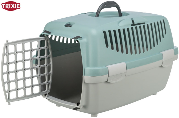 Переноска для кошек и собак TRIXIE Traveller Capri I (до 6 кг) (светло-серый/шалфей)