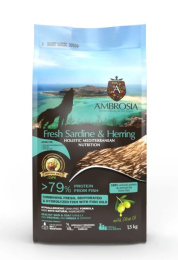 Сухой корм для щенков и молодых собак AMBROSIA MEDITERRANEAN (сардина, сельдь)