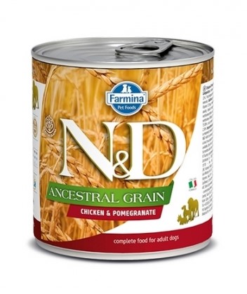 Консервы для собак Farmina N&D Dog Ancestral Grain Chicken & Pomegranate (курица, гранат) (285 гр.)