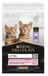 Сухой корм для котят Pro Plan DELICATE DIGESTION Kitten (индейка)