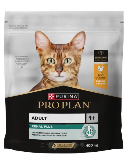 Сухой корм для кошек Pro Plan RENAL PLUS Adult (курица) (400 гр)