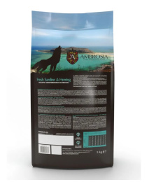 Сухой корм для щенков и молодых собак AMBROSIA MEDITERRANEAN (сардина, сельдь)