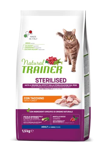 Сухой корм для стерилизованных кошек Trainer Natural Adult Sterilised (белое мясо) (300 гр.)