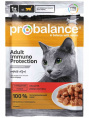 Влажный корм для кошек ProBalance Immuno Protection Cat (говядина в соусе) (85 гр.)
