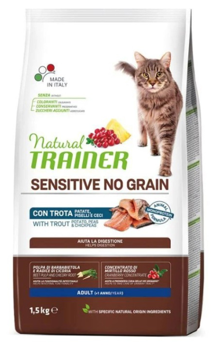 Сухой корм для кошек Trainer Natural Adult Sensitive (форель) (0,3 кг)