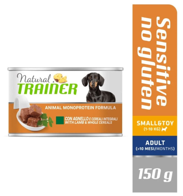 Консервы для собак мелких пород Trainer Natural Sensitive Small&Toy Adult (ягненок) (150 гр.)