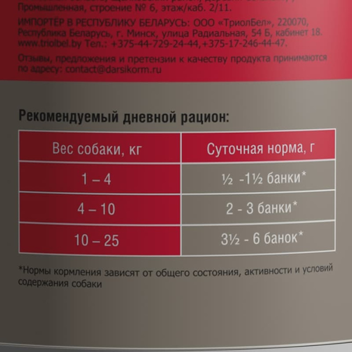 Консервы для собак Darsi (курица, индейка) (410 гр.)