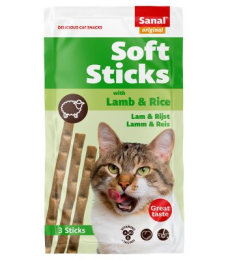 Палочки для кошек ягненок и рис Sanal