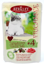 Влажный корм для кошек Berkley (индейка с ягненком)