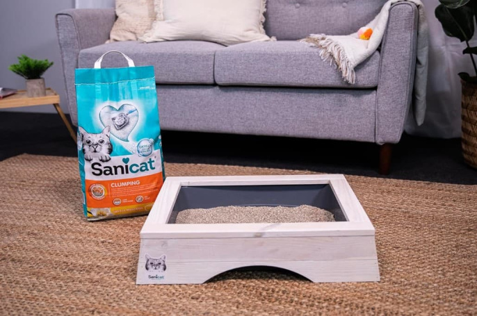 Наполнитель бентонитовый Sanicat Clumping Vainille-Mandarine (ваниль, мандарин) (8 л)