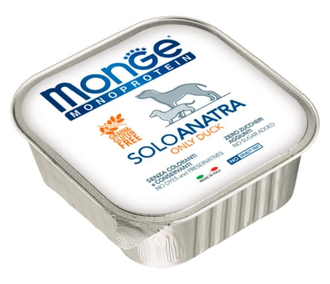 Паштет для собак Monge Dog Monoprotein Adult Duck (утка) (150 гр.)