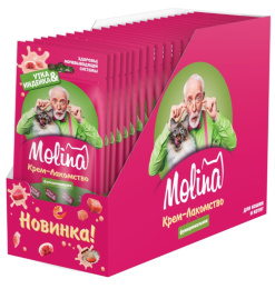 Molina Крем-лакомство для кошек с уткой и индейкой