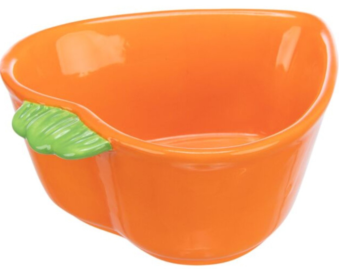 TRIXIE Миска для грызунов Морковь, 12 х 11 см