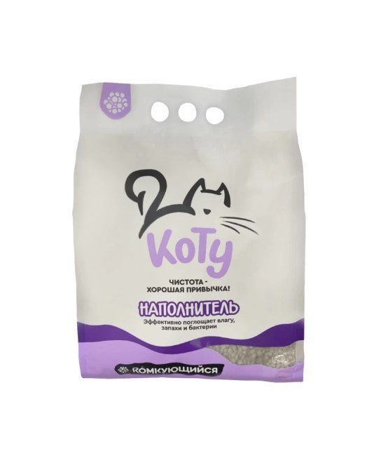 КОТУ Наполнитель минеральный (лаванда) (3.5 кг (4,2 л))