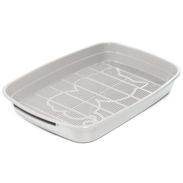 Туалет для кошек с сеткой малый Gamma Леопольд 340х260х50 мм