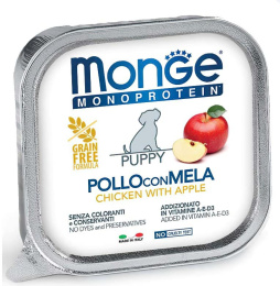 Паштет для щенков Monge Fruit Puppy (курица, яблоко)