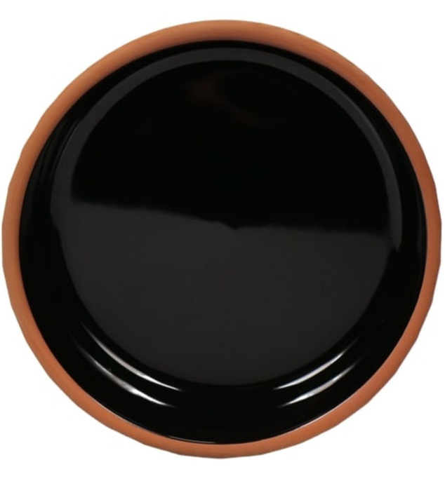 Миска Mr.Kranch Bamboo керамическая коричневая на бамбуковой подставке (530 мл.)