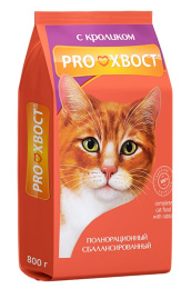 Сухой корм для кошек PROхвост Adult (кролик)