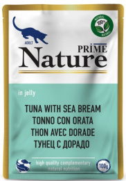 Влажный корм для кошек PRIME NATURE Adult Cat в желе (тунец, дорадо)