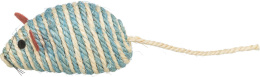 TRIXIE Игрушка для кошки мышь сизалевая XXL с колокольчиком