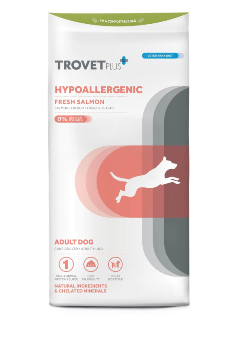 Сухой корм для собак Trovet Plus Hypoallergenic Vet Diet Adult (лосось) (3 кг)