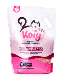 КОТУ Наполнитель TOFU Гламурный PINK
