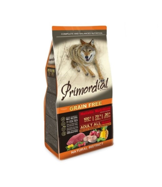 Сухой корм для собак Primordial Dog Adult (буйвол, скумбрия) (2 кг)