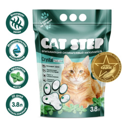 Силикагелевый наполнитель Cat Step Fresh Mint