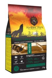 Сухой корм для собак Ambrosia Grain Free Dog Adult Light (индейка, лосось)