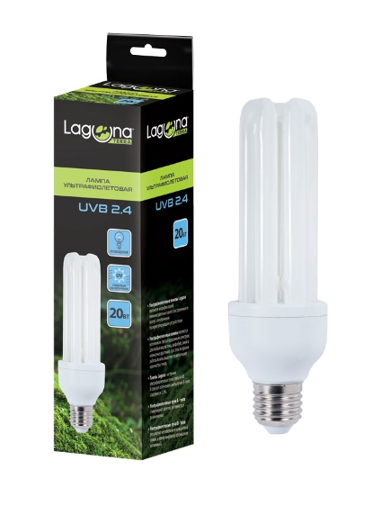 Laguna TERRA Ультрафиолетовая лампа для птиц UVB2.4 (20 Вт)