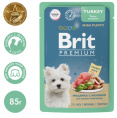 Brit Premium Пауч для щенков мини пород (индейка с яблоком в соусе) (85 гр.)