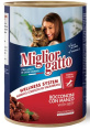Консервы для кошек Miglior Gatto Adult Cat кусочки в соусе (говядина) (405 гр)