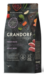 Сухой корм для собак мелких пород Grandorf Fresh Adult Mini (утка, батат)
