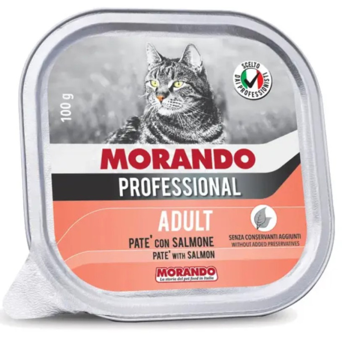 Консервы для кошек Morando Professional Паштет Adult Сat (лосось) (100 гр)