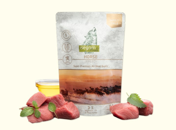 Влажный корм для собак Isegrim Roots Adult Field (конина) (410 гр.)