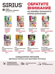 Сухой корм для котят Sirius Kitten (индейка) 