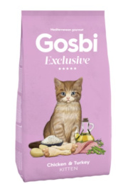 Сухой корм для котят Gosbi Exclusive Kitten (курица, индейка)