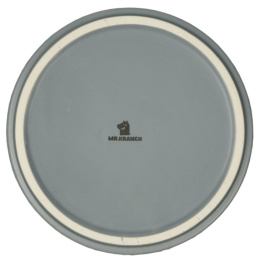 Миска Mr.Kranch Bamboo керамическая синяя на бамбуковой подставке