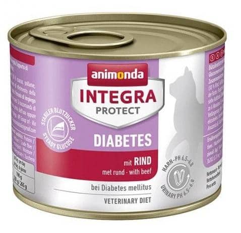 Влажный корм для кошек Animonda INTEGRA Protect при диабете (говядина) (200 гр.)