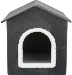 TRIXIE Домик для кошек и собак Livia (темно-серый/белый)