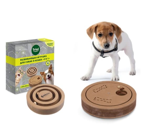 Triol Развивающая игрушка для собак и кошек SMART TOYS "2в1" (200х40 мм)