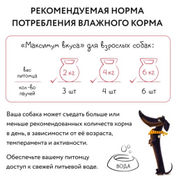 Пауч Мнямс томленая телятина в соусе для собак "Максимум вкуса"